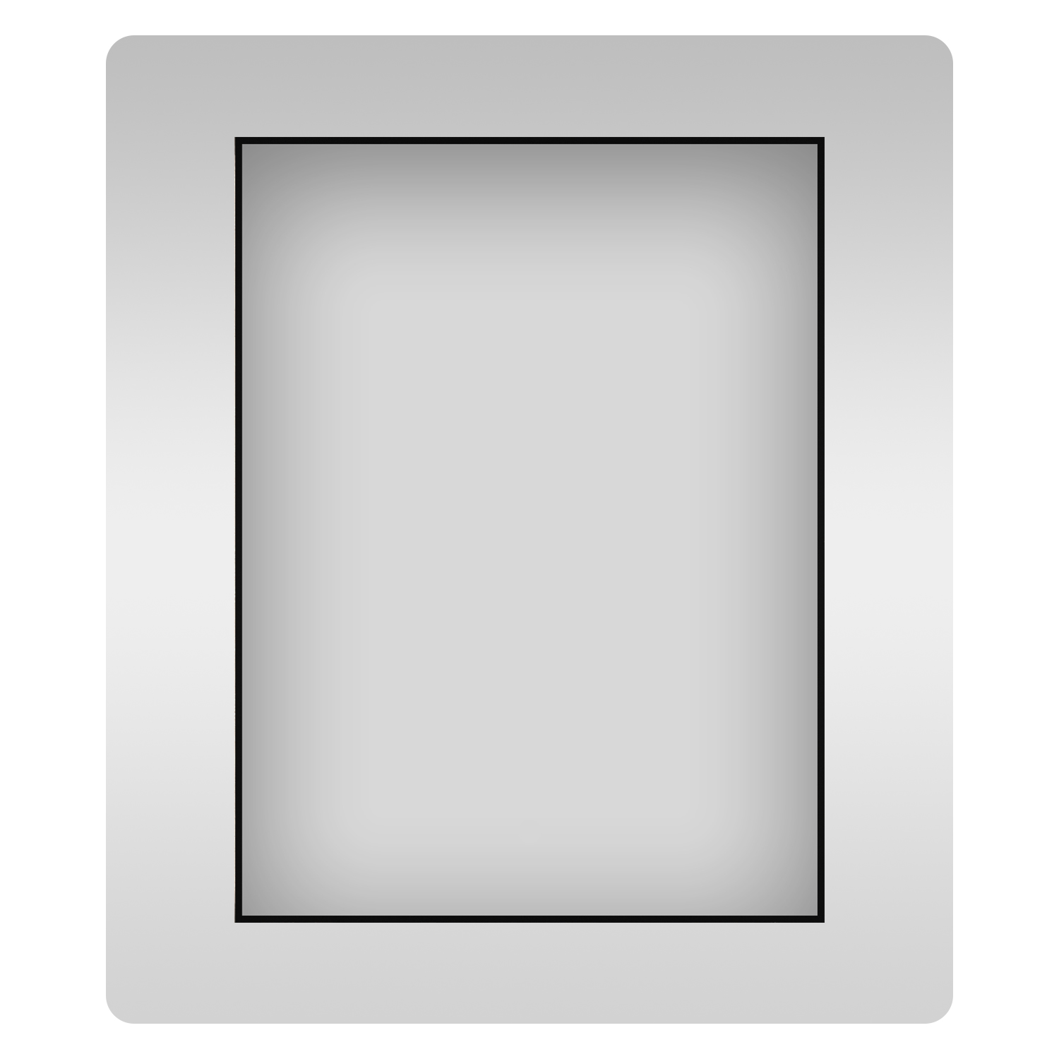 фото Влагостойкое прямоугольное зеркало wellsee 7 rays' spectrum 172200500, 50х60 см