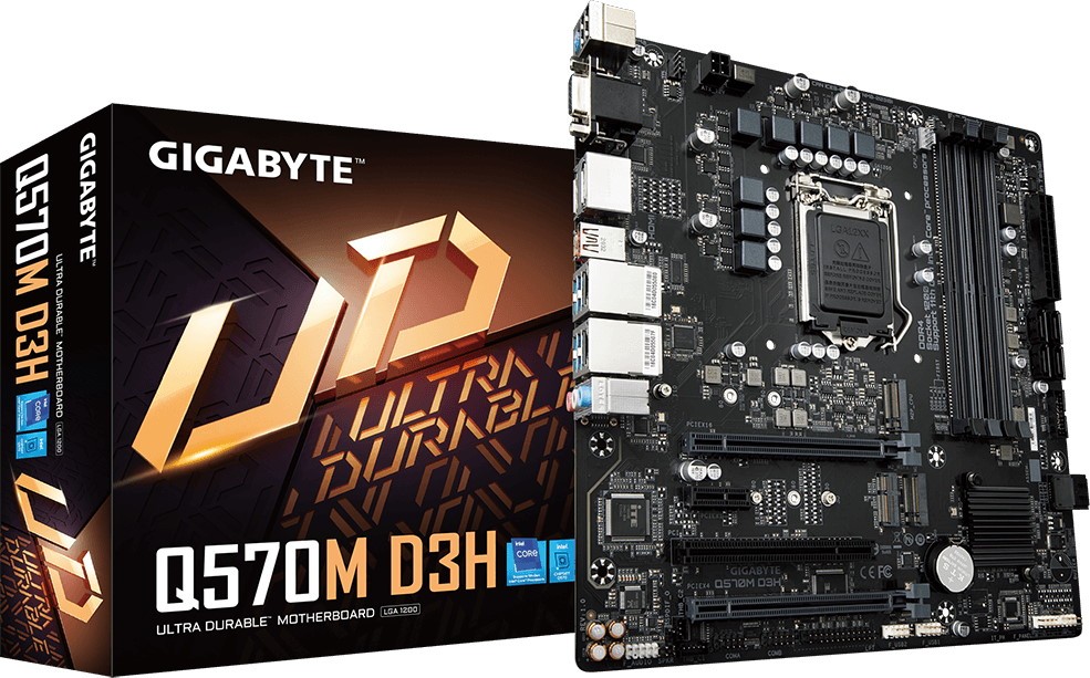 фото Материнская плата gigabyte q570m d3h