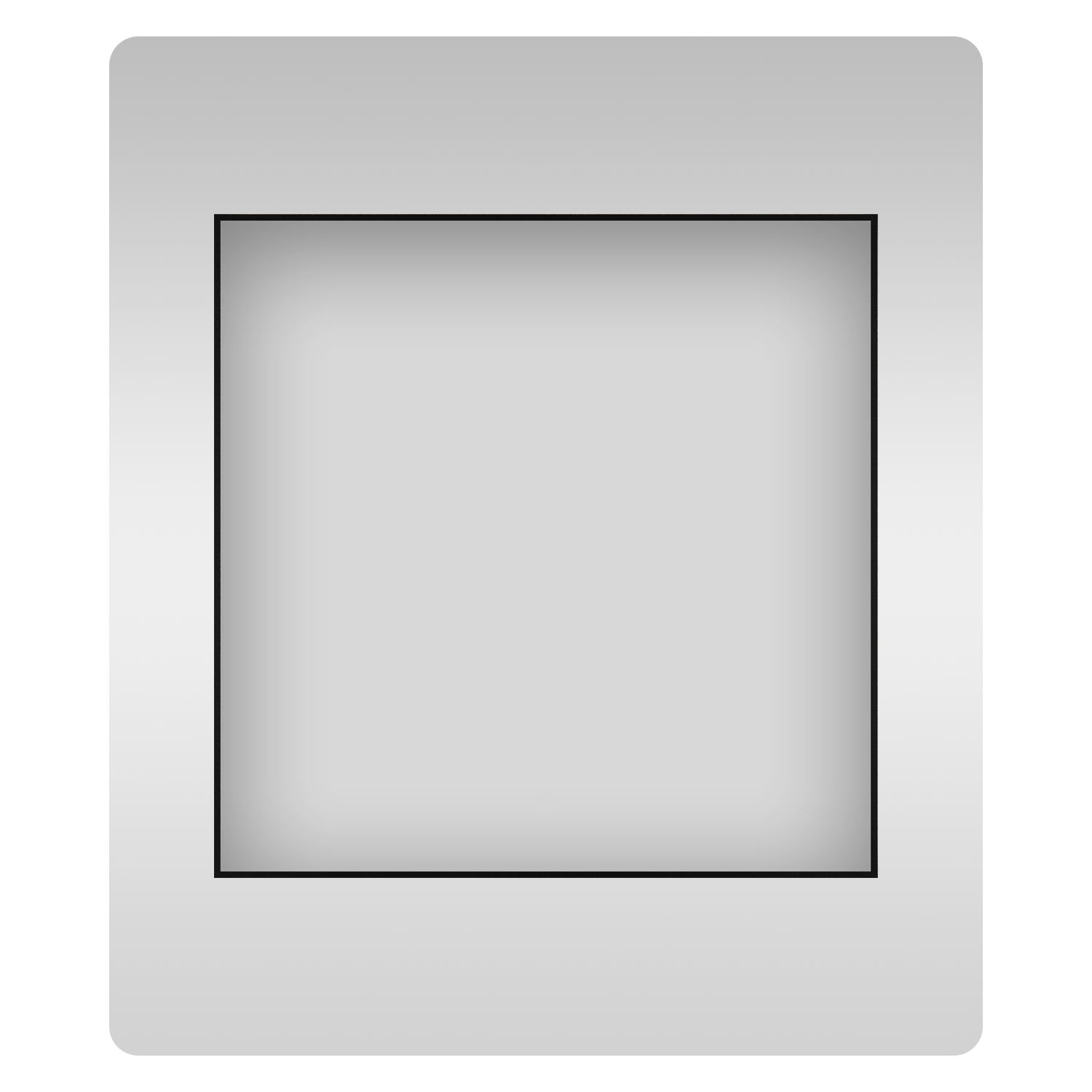 фото Влагостойкое квадратное зеркало wellsee 7 rays' spectrum 172200330, 80х80 см