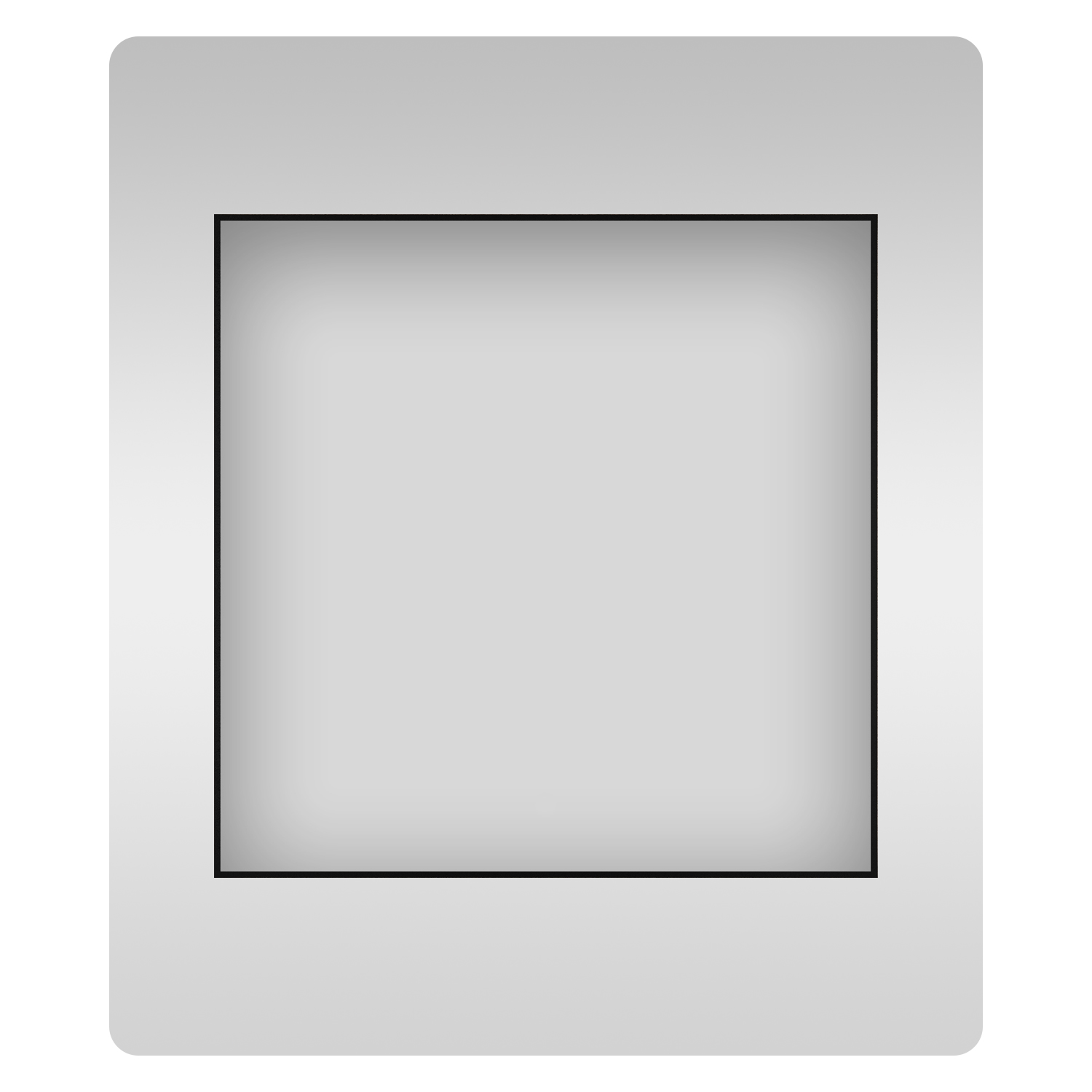 фото Влагостойкое квадратное зеркало wellsee 7 rays' spectrum 172200310, 70х70 см