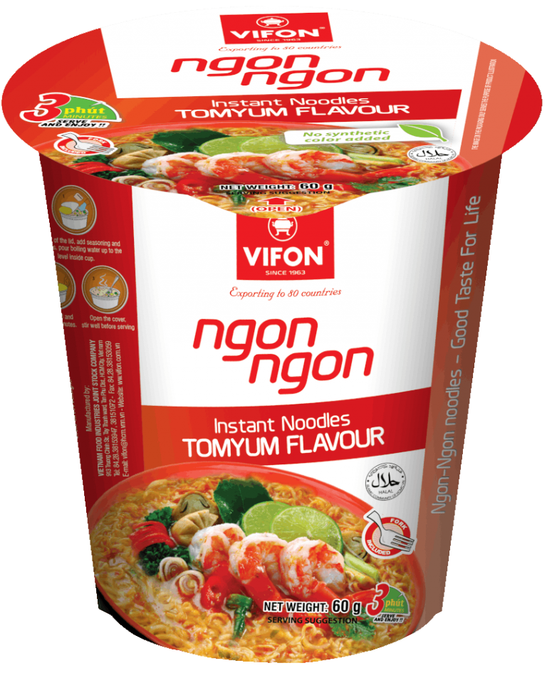 Лапша Vifon Ngon-Ngon Тайский том-ям быстрого приготовления 60 г