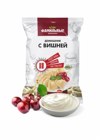 

Вареники Фамильные Домашние с вишней 450 г