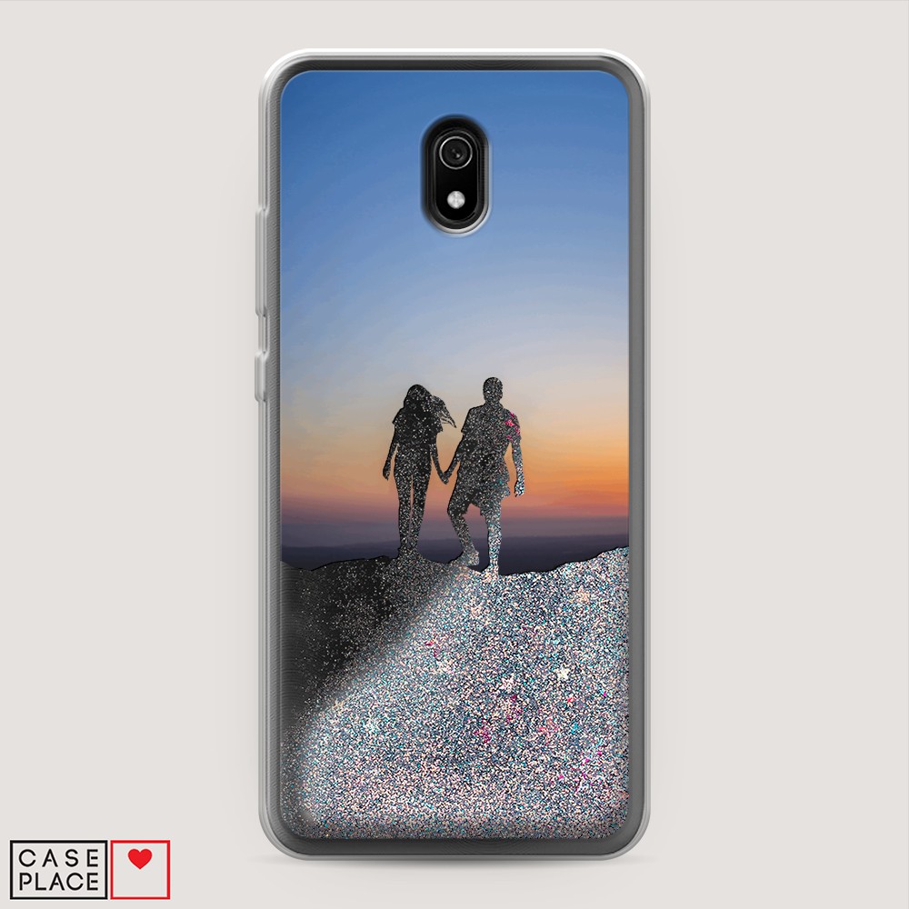 

Чехол Awog на Xiaomi Redmi 8A "Пара на краю света", Разноцветный, 37291-1