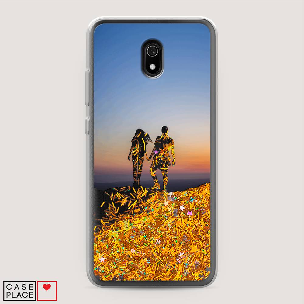 

Чехол Awog на Xiaomi Redmi 8A "Пара на краю света", Разноцветный, 37290-1