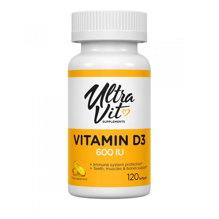 Купить Витамин D3 Ultravit 600 UI капсулы 120 шт., Ultra Vit, Великобритания