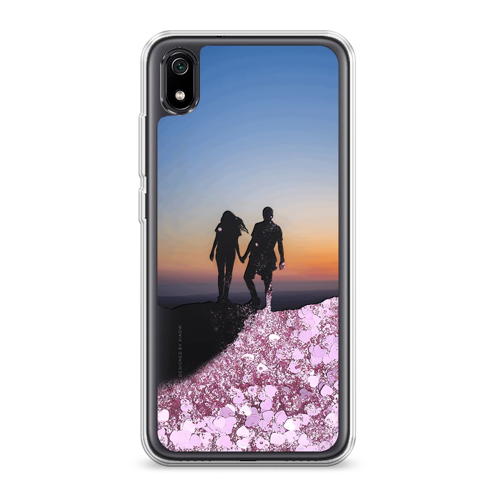 

Жидкий чехол с блестками "Пара на краю света" на Xiaomi Redmi 7A, 35494-1