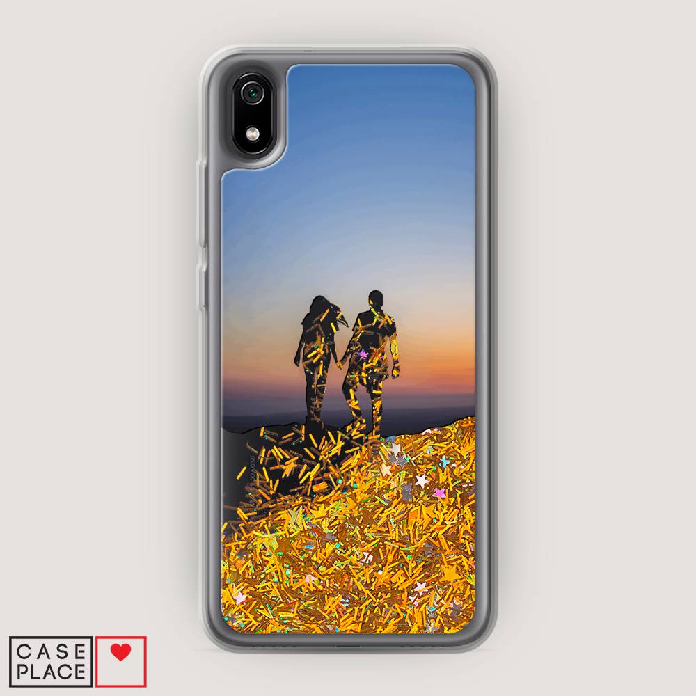 

Чехол Awog на Xiaomi Redmi 7A "Пара на краю света", Разноцветный, 35490-1