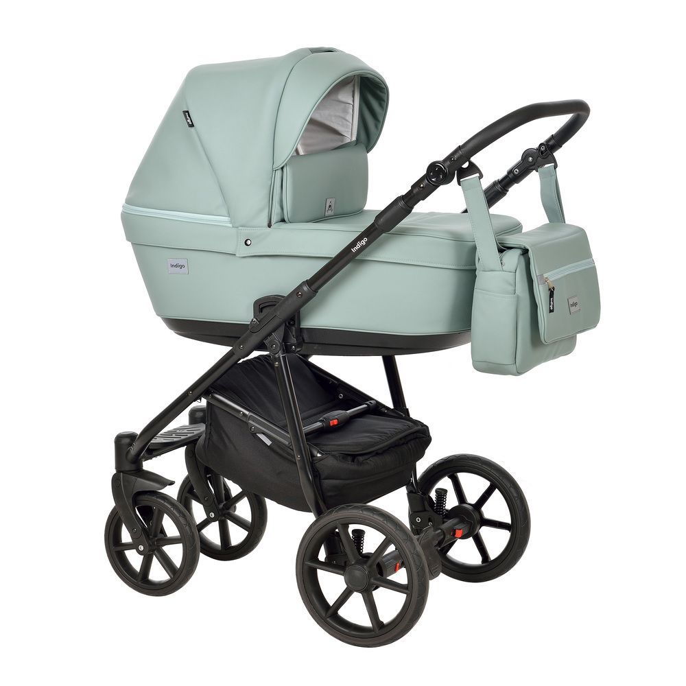 

Коляска 2в1 INDIGO BROCO Eco Plus 14" Be 04 шалфей кожа