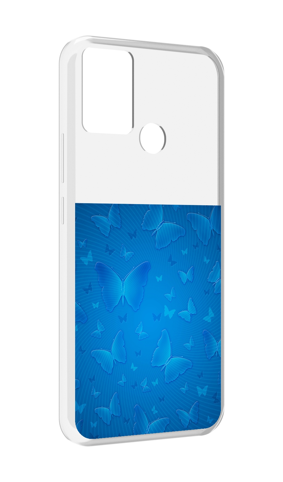 

Чехол MyPads голубые-бабочки для Infinix Hot 11 Play, Прозрачный, Tocco