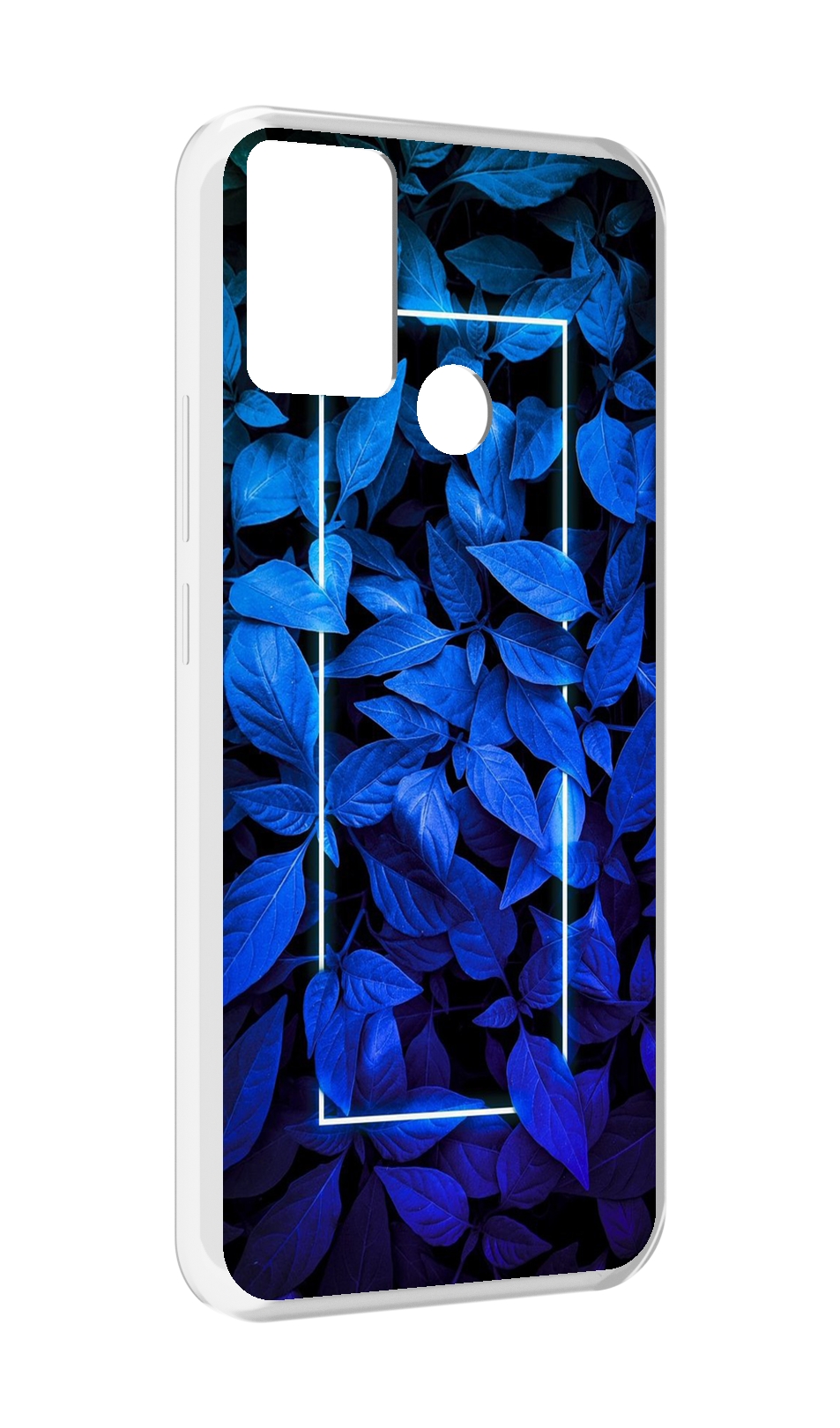 

Чехол MyPads голубые цветочки неон для Infinix Hot 11 Play, Прозрачный, Tocco