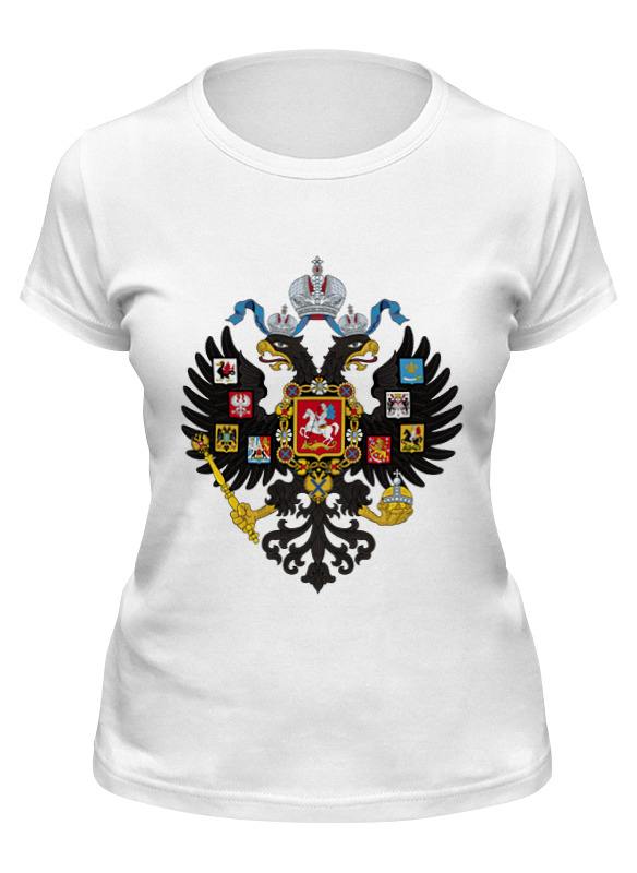

Футболка женская Printio Российская империя белая S, Белый, Российская империя