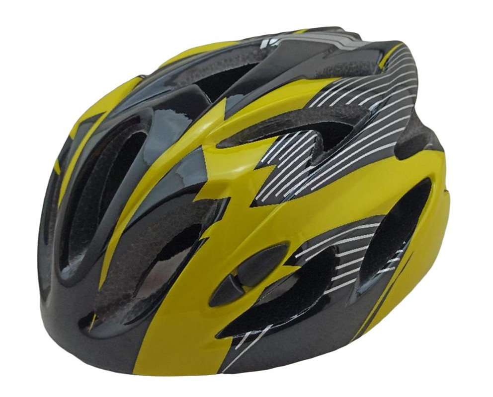 Шлем защитный спортивный FSD-HL057 out-mold размер M (52-56 см) жёлто-чёрный/600321