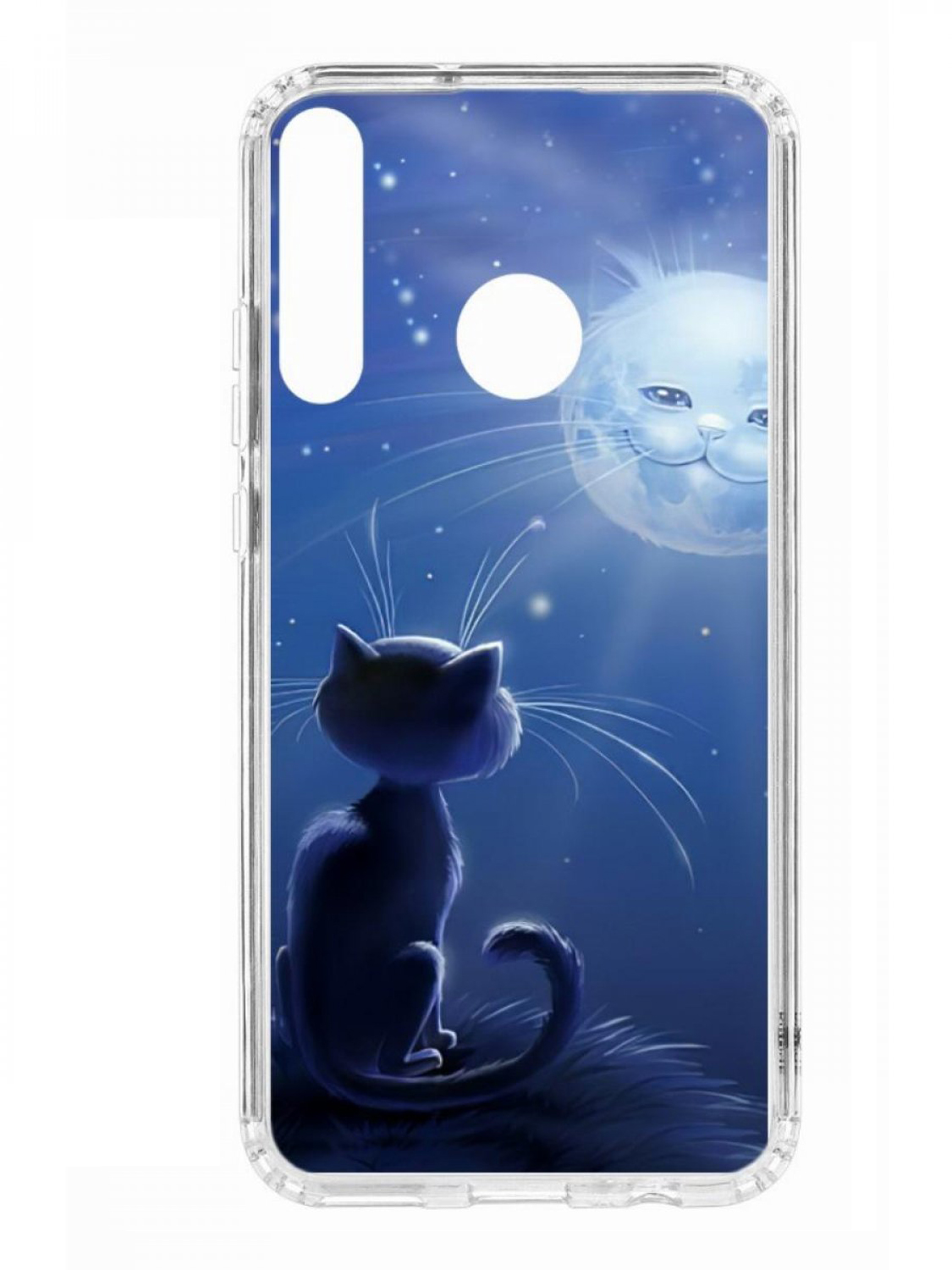 

Чехол для смартфона Huawei P40 Lite E КRUЧЕ Print прозрачный с принтом, Синий
