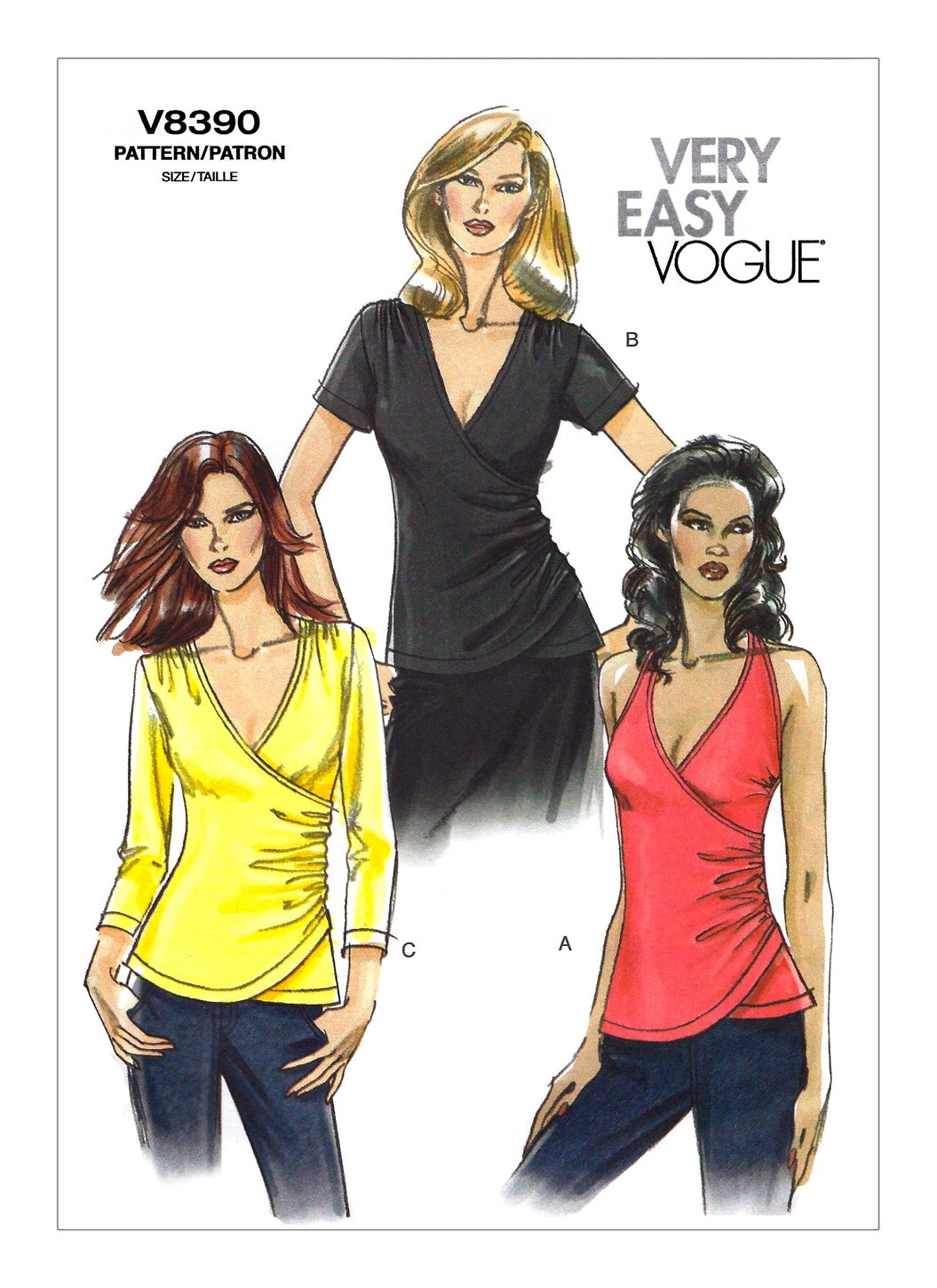 

Выкройка Vogue №8390 — Топ