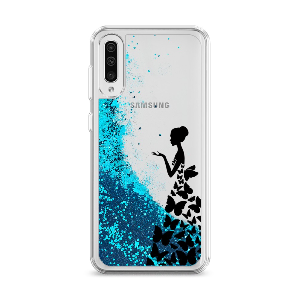 

Чехол Awog на Samsung Galaxy A30s/A50 "Дама в бабочках", Разноцветный, 28893-1