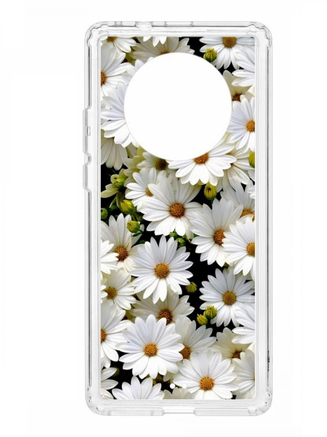 

Чехол для смартфона Huawei Mate 40 Pro КRUЧЕ Print прозрачный с принтом, Белый