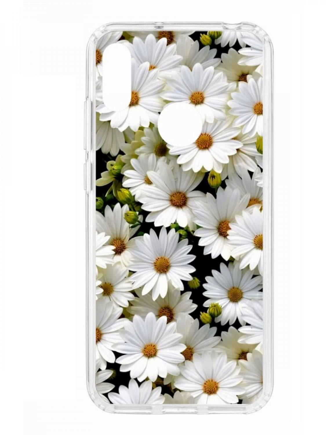 

Чехол для смартфона Huawei Y6 2019 КRUЧЕ Print прозрачный с принтом, Белый