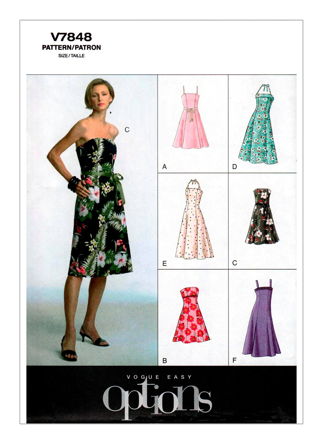 

Выкройка Vogue №7848 — Сарафан