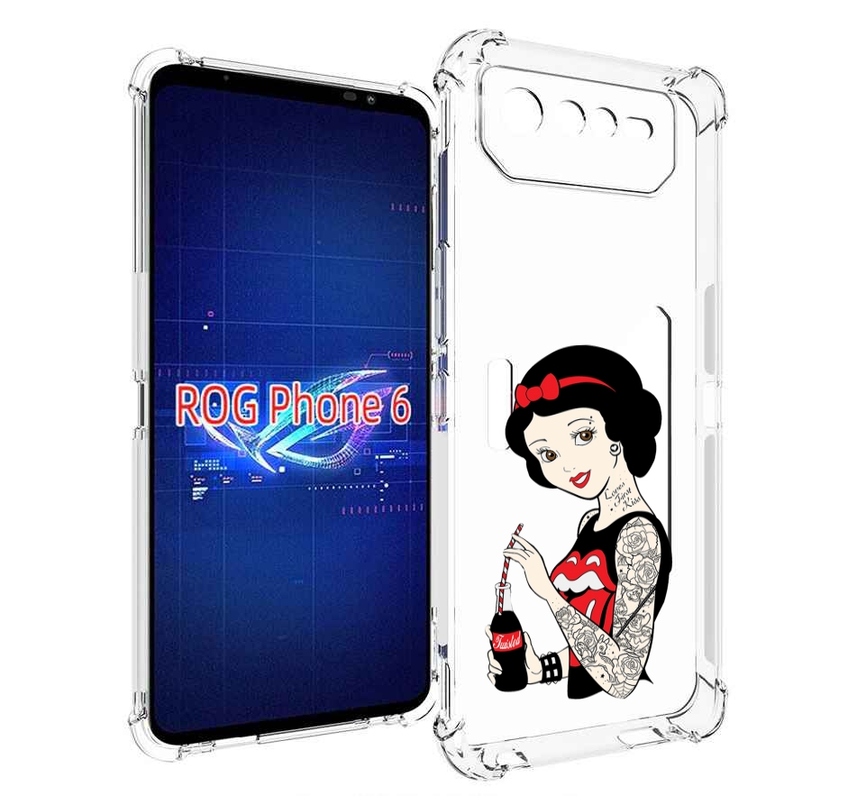

Чехол MyPads любительница-колы женский для Asus ROG Phone 6, Прозрачный, Tocco