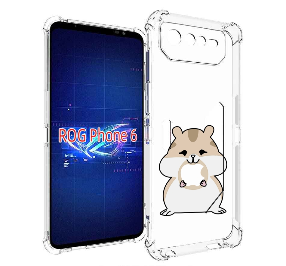 

Чехол MyPads любитель-яблок детский для Asus ROG Phone 6, Прозрачный, Tocco