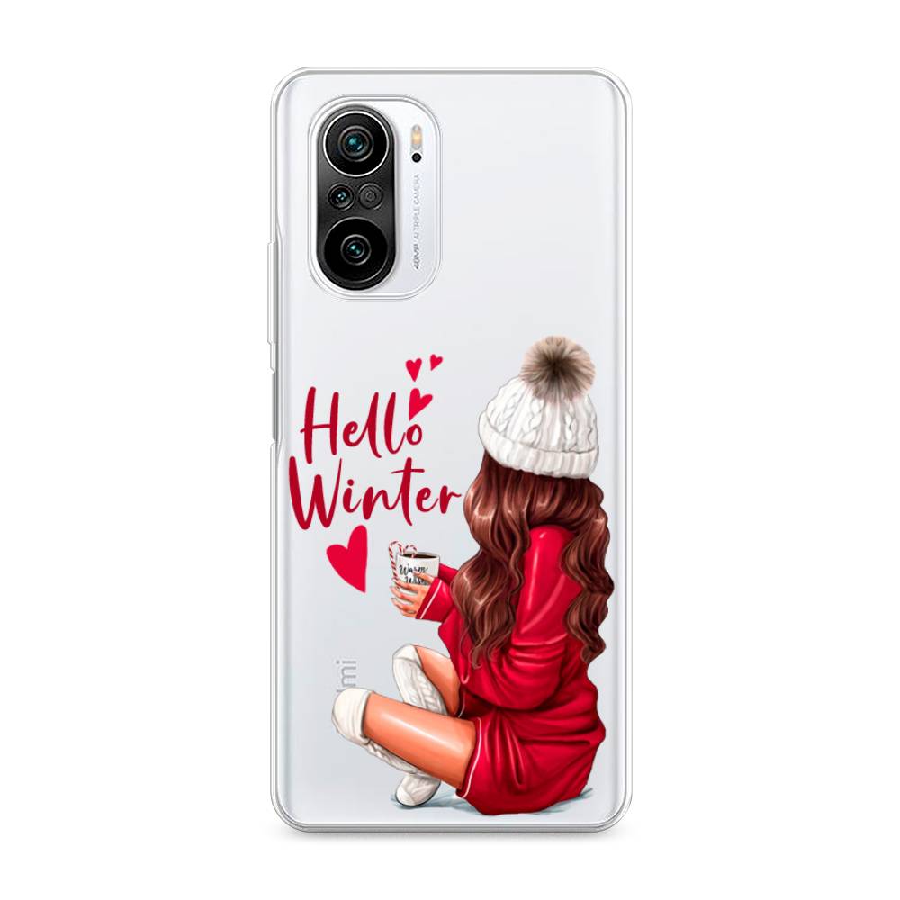 

Чехол на Xiaomi Redmi K40 "Hello winter", Красный;белый;коричневый, 310950-5