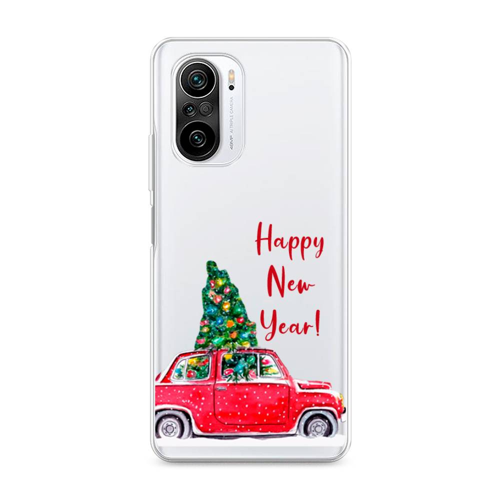

Чехол на Xiaomi Redmi K40 "Happy New Year", Красный;зеленый, 310950-5