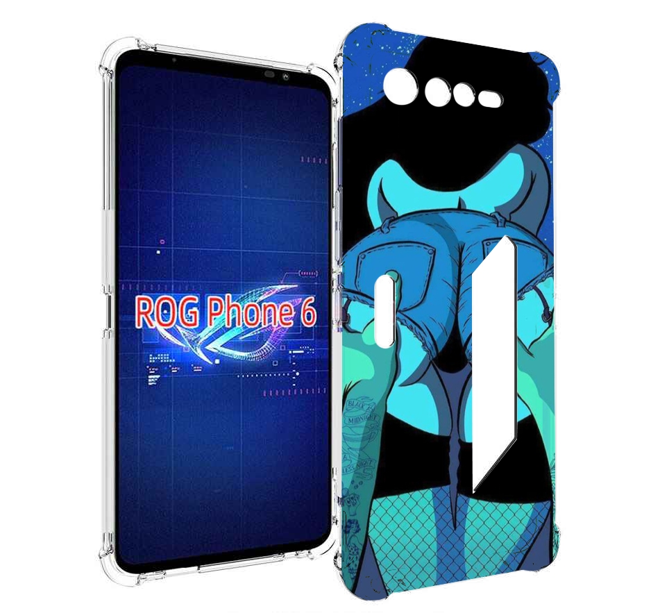 

Чехол MyPads любитель потрогать для Asus ROG Phone 6, Прозрачный, Tocco