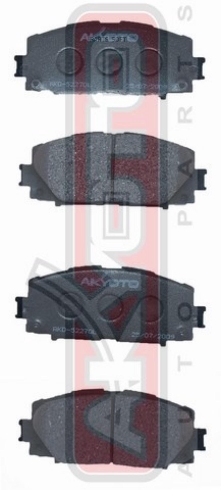 

Тормозные колодки Akyoto передние дисковые AKD52270, AKD52270