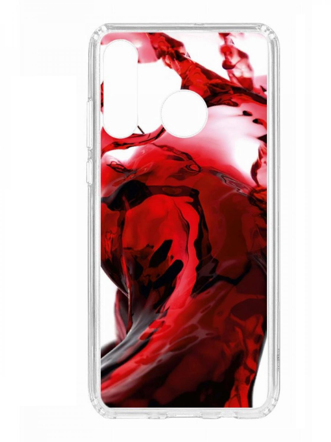 

Чехол для смартфона Huawei P30 Lite КRUЧЕ Print прозрачный с принтом, Красный