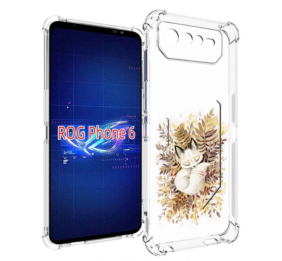 

Чехол MyPads лисенок в траве для Asus ROG Phone 6, Прозрачный, Tocco