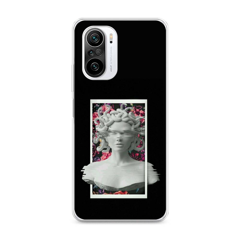 

Чехол на Xiaomi Redmi K40 "Web Punk Медуза Горгона", Черный;серый, 310950-6