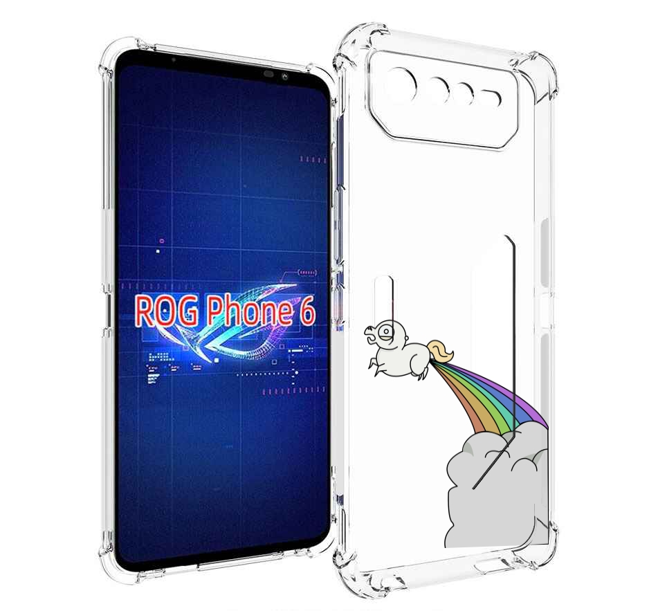 

Чехол MyPads летающее-пони детский для Asus ROG Phone 6, Прозрачный, Tocco