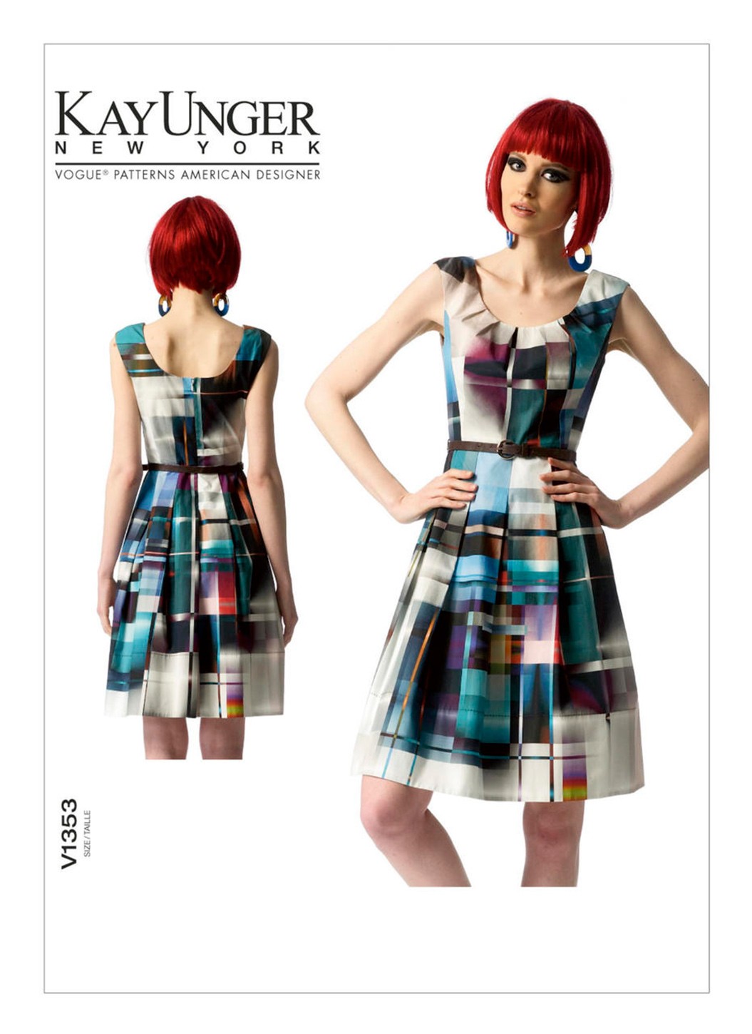 

Выкройка Vogue №1353 — Платье со складками от Kay Unger