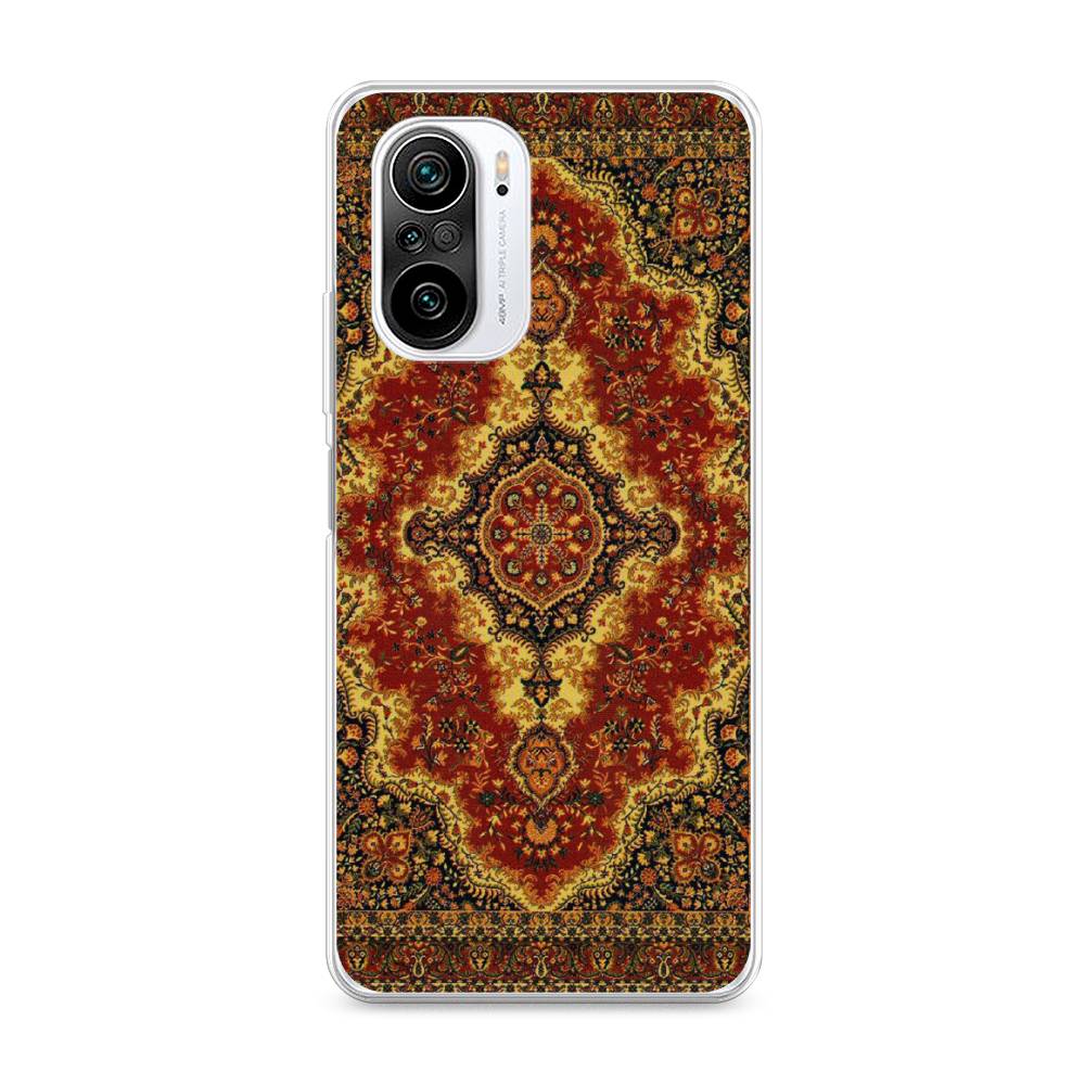 

Чехол на Xiaomi Redmi K40 "Ковер", Коричневый;золотистый;красный, 310950-3