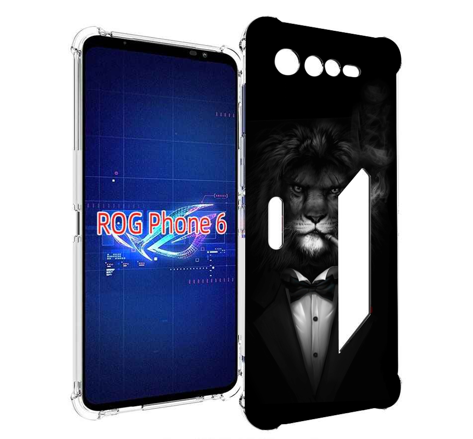 

Чехол MyPads лев-в-темноте-с-сигаретой мужской для Asus ROG Phone 6, Прозрачный, Tocco