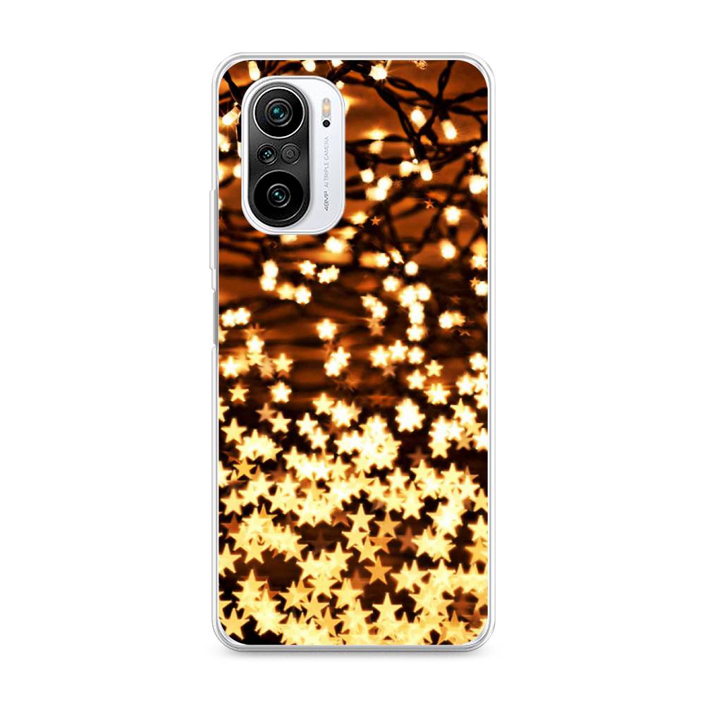 

Чехол на Xiaomi Redmi K40 "Новогодняя гирлянда", Золотистый, 310950-5