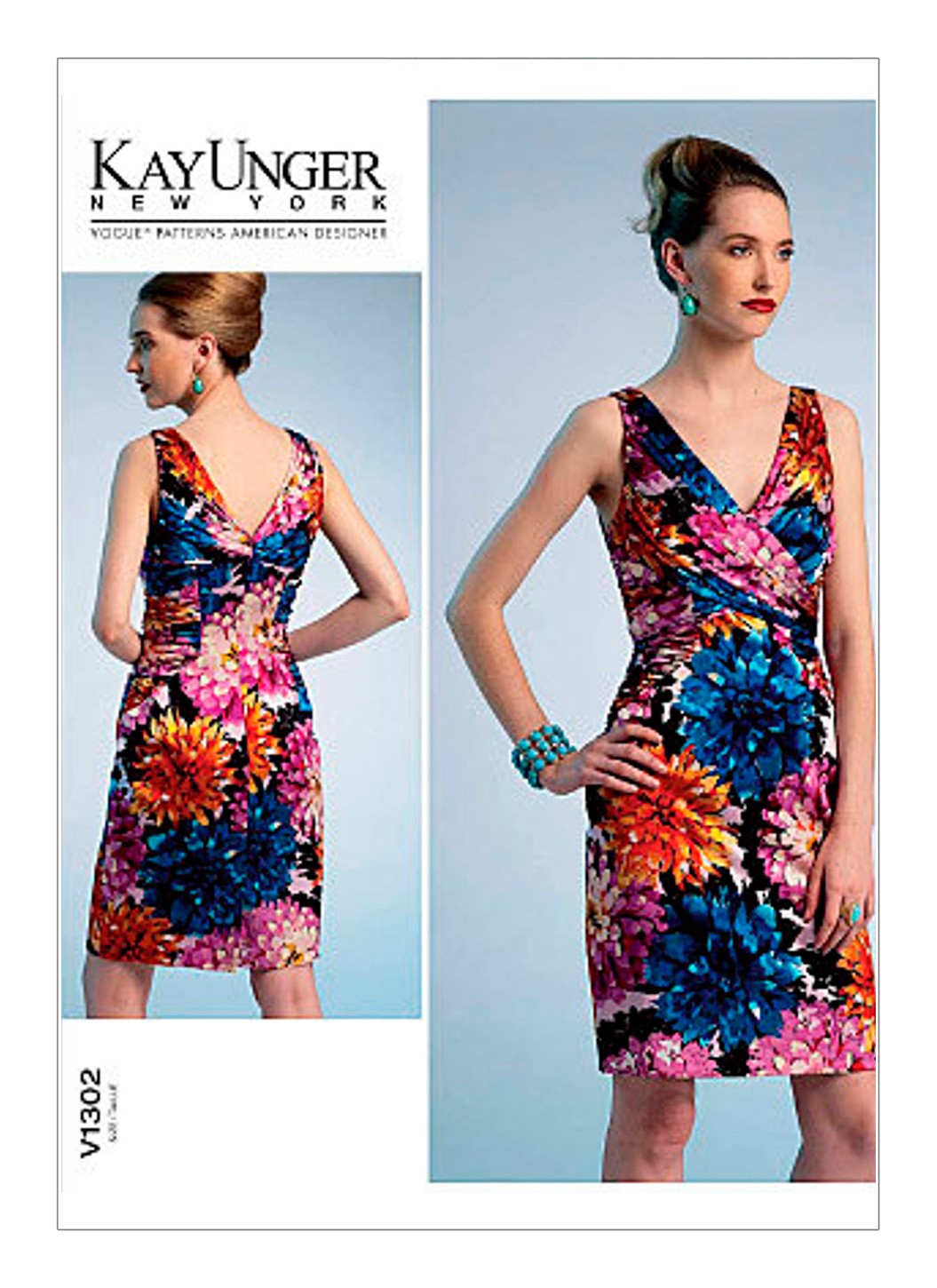 

Выкройка Vogue №1302 — Платье от Kay Unger