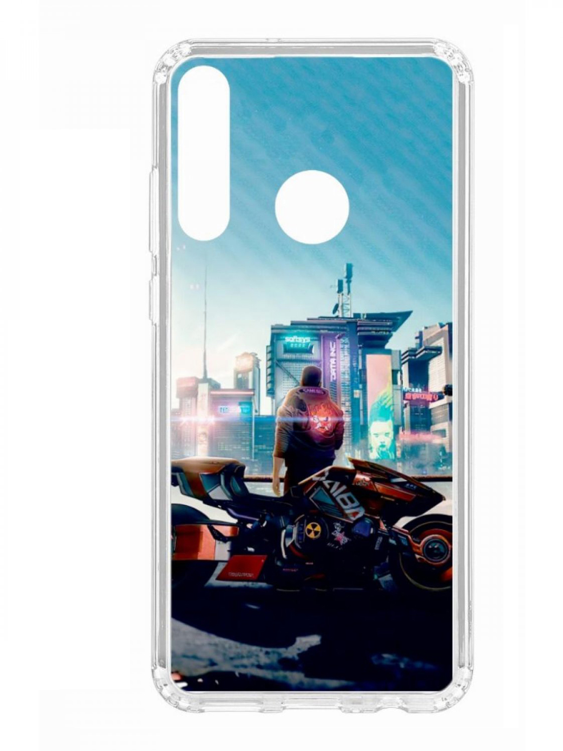 Чехол для смартфона Huawei Y6p 2020 КRUЧЕ Print прозрачный с принтом