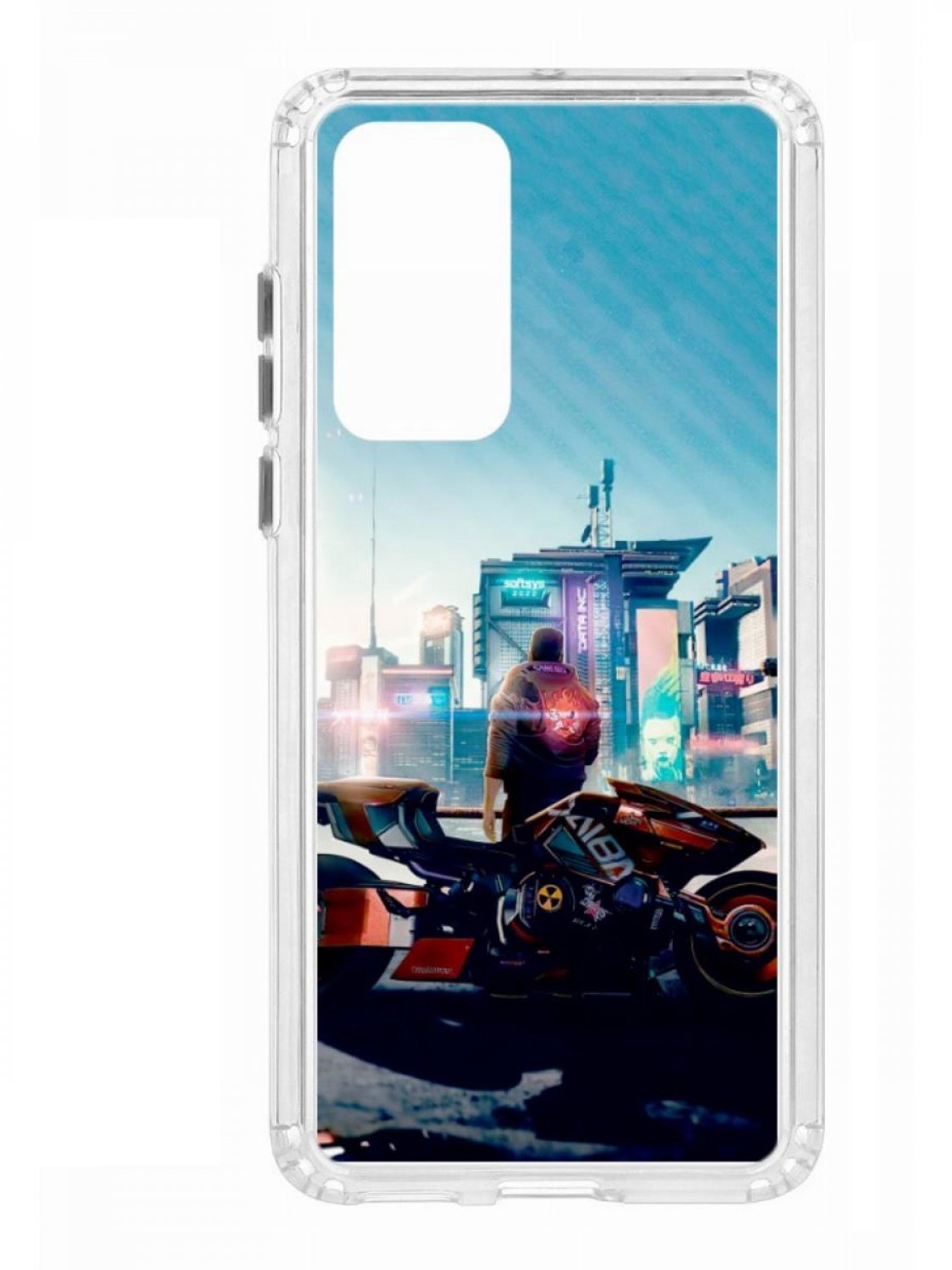 Чехол для смартфона Huawei P40 КRUЧЕ Print прозрачный с принтом