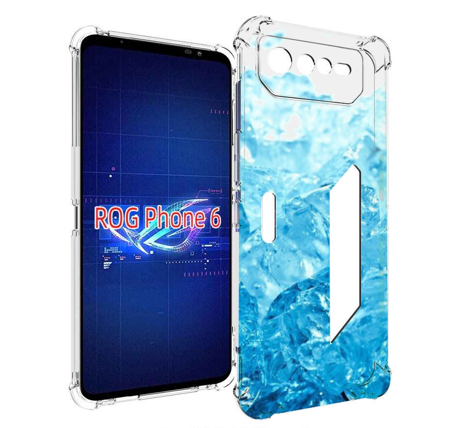 

Чехол MyPads кусочки-льда для Asus ROG Phone 6, Прозрачный, Tocco