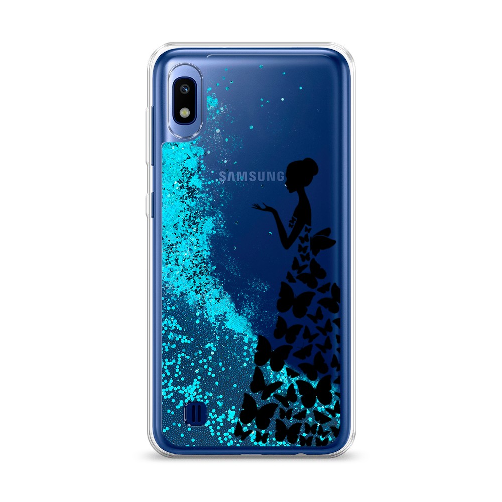 

Чехол Awog на Samsung Galaxy A10 "Дама в бабочках", Разноцветный, 27993-1