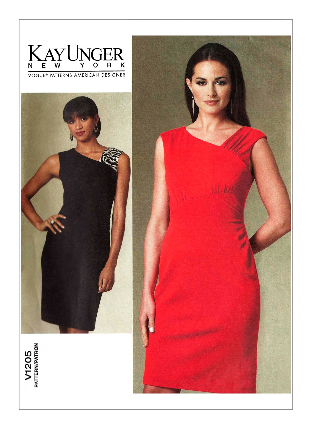 

Выкройка Vogue №1205 — Платье от Kay Unger