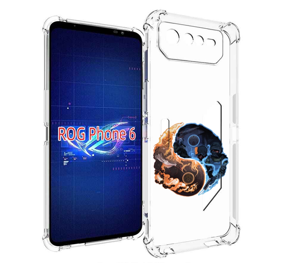 

Чехол MyPads кс-го-инь-янь для Asus ROG Phone 6, Прозрачный, Tocco
