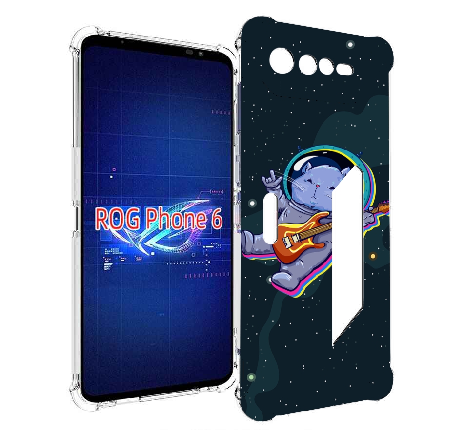 

Чехол MyPads крутой-хомяк-в-космосе для Asus ROG Phone 6, Прозрачный, Tocco