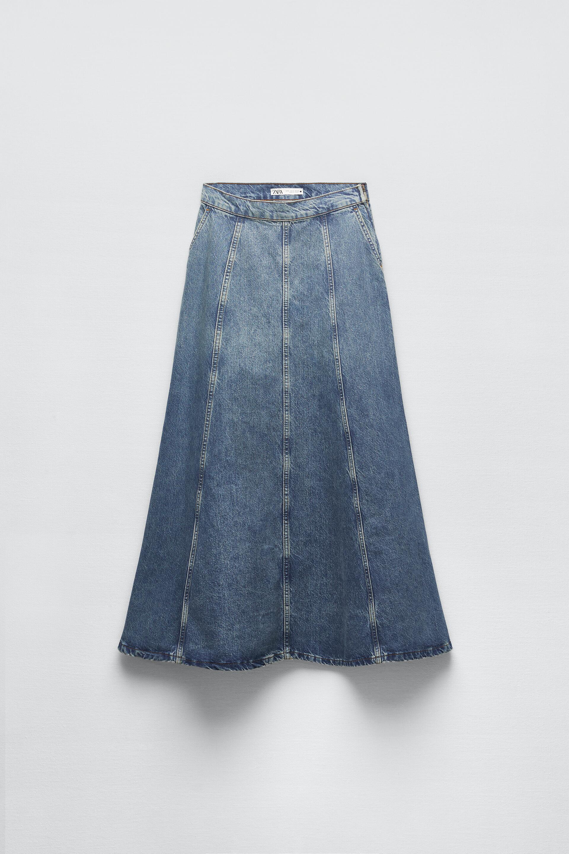 

Юбка женская ZARA 02553050 голубая S (доставка из-за рубежа), Голубой, 02553050