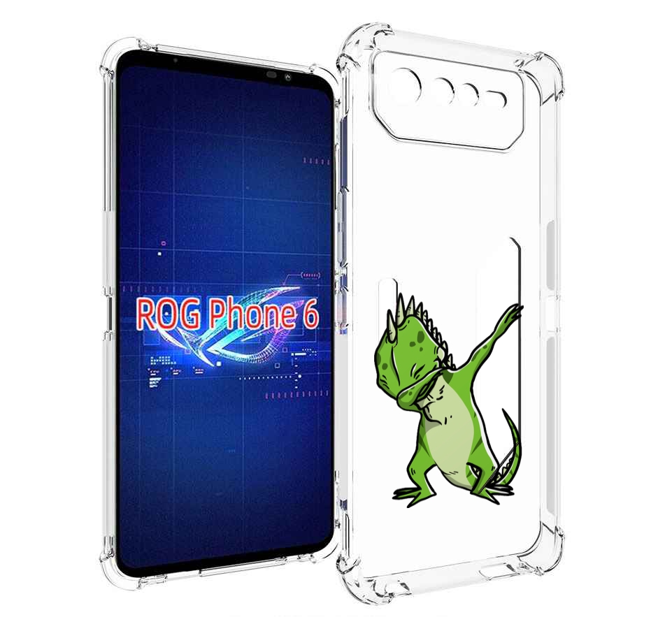 

Чехол MyPads крутая-ящерица для Asus ROG Phone 6, Прозрачный, Tocco