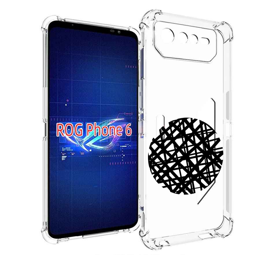 

Чехол MyPads круглая-абстракция для Asus ROG Phone 6, Прозрачный, Tocco