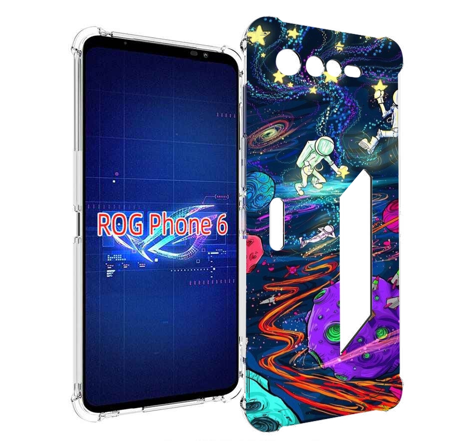 

Чехол MyPads красочный космос для Asus ROG Phone 6, Прозрачный, Tocco