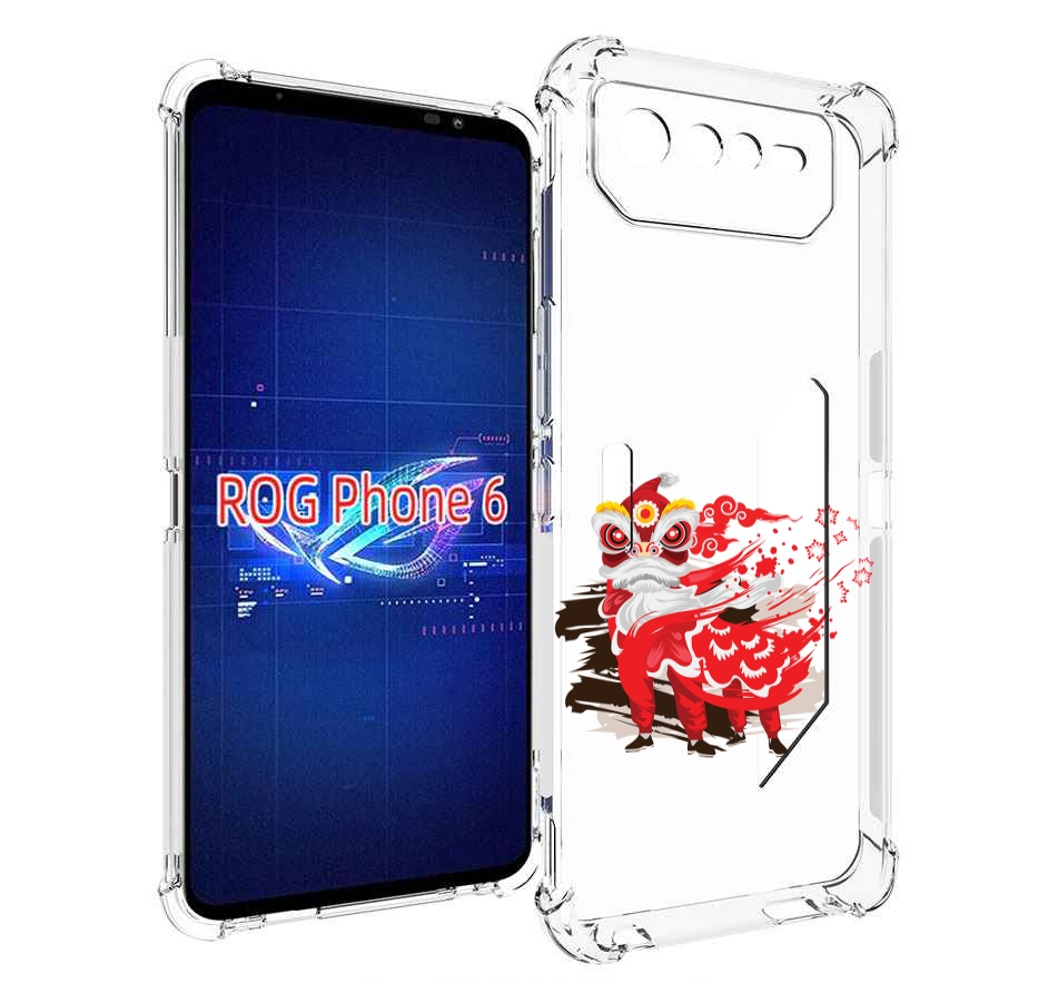 

Чехол MyPads красный-карнавал для Asus ROG Phone 6, Прозрачный, Tocco