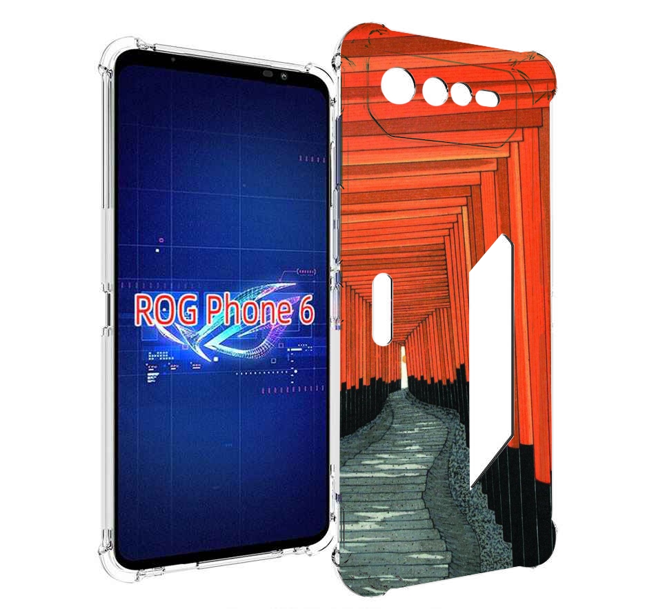 

Чехол MyPads красный коридор для Asus ROG Phone 6, Прозрачный, Tocco
